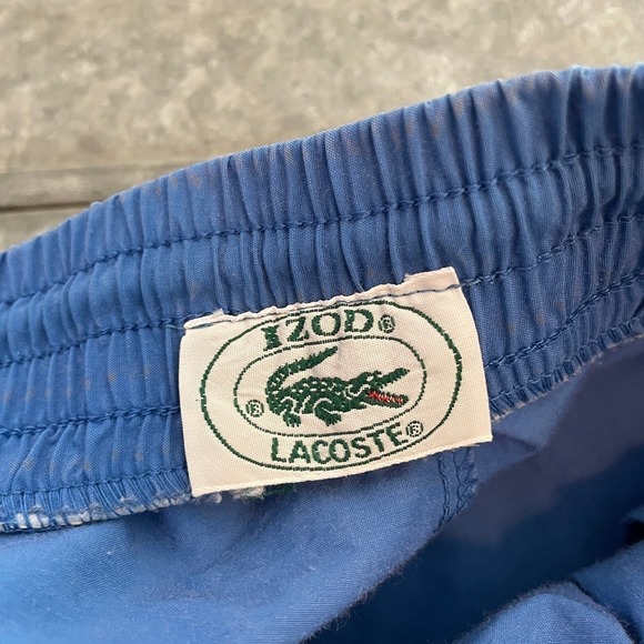 Vintage Izod Lacoste Windbreaker Jogger Pants Mens XL Blue Baggy 90s MC Hammer - Picture 9 of 16
